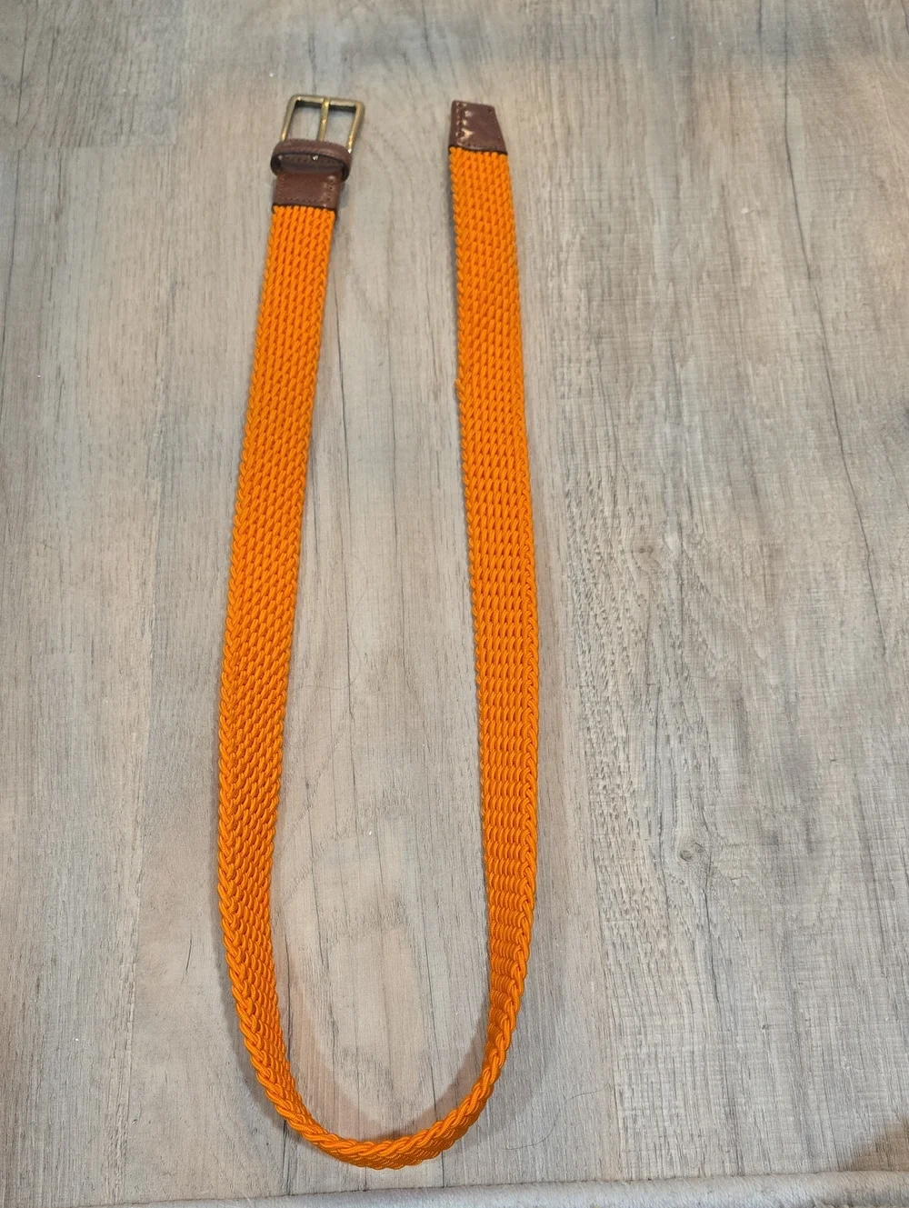 Paul Stuart Orange Woven Stretch Belt!!